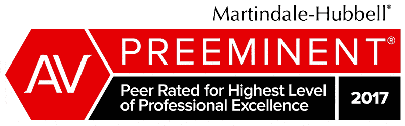 Martindale-Hubbel AV Preeminent Lawyer Ratings Badge